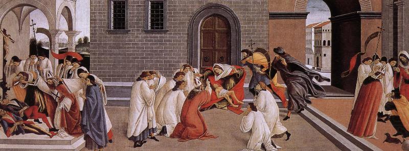 Nobilo St. Maas three miracles, Sandro Botticelli